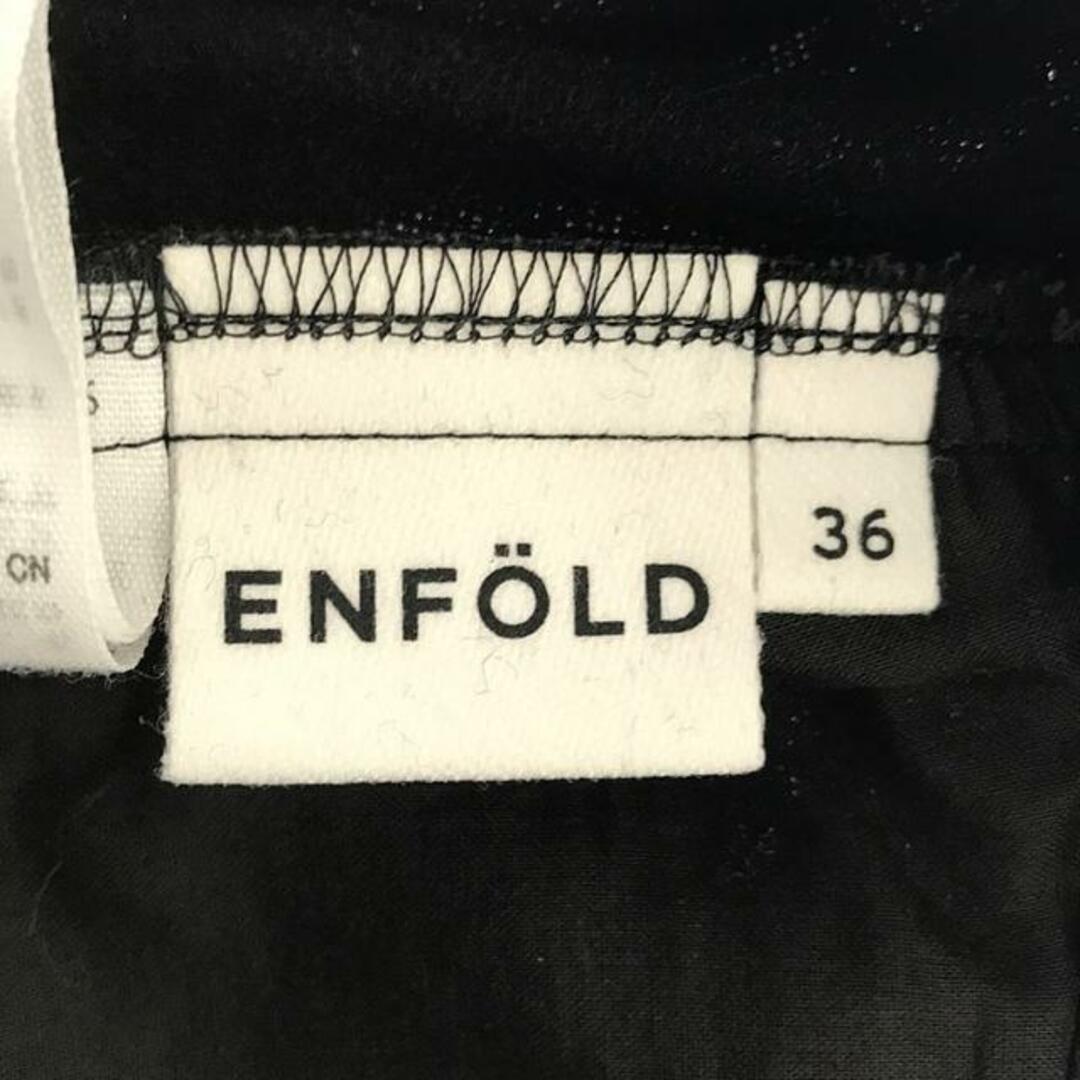 ENFOLD(エンフォルド)のENFOLD / エンフォルド | ウール カシミヤ ラップパンツ | 36 | ブラック | レディース レディースのパンツ(その他)の商品写真