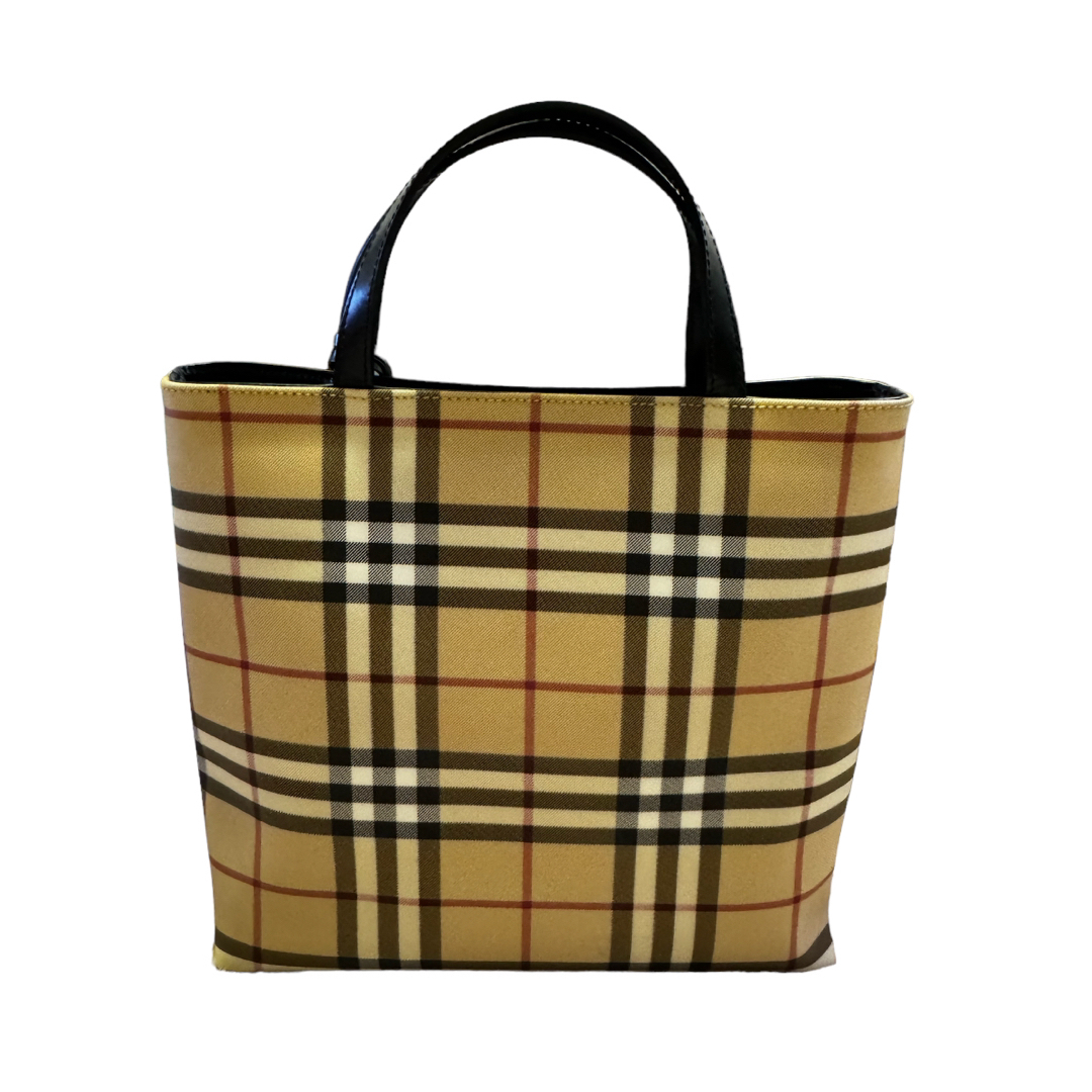 BURBERRY(バーバリー)のBURBERRY バーバリー ノバチェック レザー ハンドバッグ  レディースのバッグ(ハンドバッグ)の商品写真