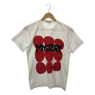 コムデギャルソン(COMME des GARCONS)の【美品】  COMME des GARCONS / コムデギャルソン | 2019AW | MYSTERY プリントTシャツ | S | ホワイト/レッド | レディース(Tシャツ(半袖/袖なし))