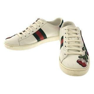 グッチ(Gucci)のGUCCI / グッチ | 431917 シェリーライン フローラル エンブロイダリー 刺しゅう スニーカー | 36 1/2 | ホワイト | レディース(スニーカー)