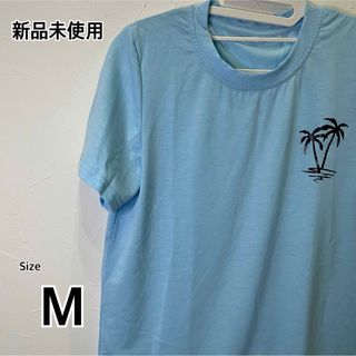 トップス Tシャツ 半袖 カジュアル レディース 青 夏 プリント(Tシャツ(半袖/袖なし))