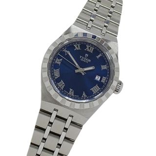 チューダー チュードル TUDOR ロイヤル 28300 時計 レディース ブランド デイト 自動巻き AT ステンレス SS シルバー ブルー ラウンド【中古】