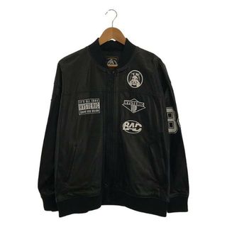 ヒステリックグラマー(HYSTERIC GLAMOUR)の【美品】  HYSTERIC GLAMOUR / ヒステリックグラマー | 2020SS | ラムレザーオーバーサイズブルゾン ジャケット | ブラック | レディース(その他)