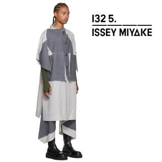 ISSEY MIYAKE - ★ 132 5. ISSEY MIYAKE ★転写プリン ノーカラーロングコート