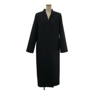 ザロウ(THE ROW)の【美品】  THE ROW / ザロウ | CEREN COAT ウール カシミヤ混 ツイル ノーカラーコート | 0 | ブラック | レディース(その他)