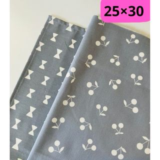 保育園幼稚園ランチョンマット25×30cm2枚グレー(外出用品)