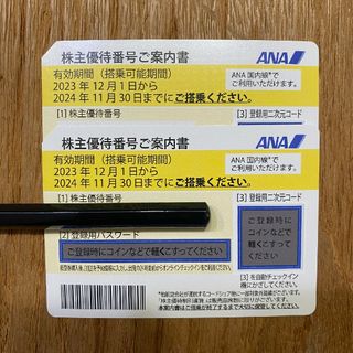 エーエヌエー(ゼンニッポンクウユ)(ANA(全日本空輸))のANA株主優待券2枚(ショッピング)