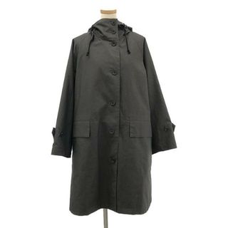 マーガレットハウエル(MARGARET HOWELL)の【美品】  MARGARET HOWELL / マーガレットハウエル | WATER PROOFED COTTON COATING ウォータプルーフコットン フーデッド モッズコート ライナー付き | 1 | チャコール | レディース(その他)