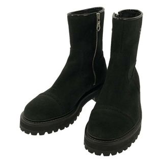 キッズラブゲイト(KIDS LOVE GAITE)のKIDS LOVE GAITE / キッズラブゲイト | SUEDE ZIP BOOTS ストレートチップ ブローグ サイドジップ スエード ブーツ | 8 | ブラック | メンズ(ブーツ)