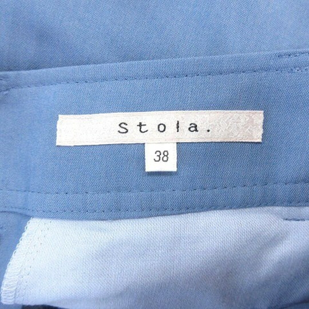 Stola.(ストラ)のストラ クロップドパンツ ウエストマーク 38 水色 ライトブルー /AU レディースのパンツ(その他)の商品写真