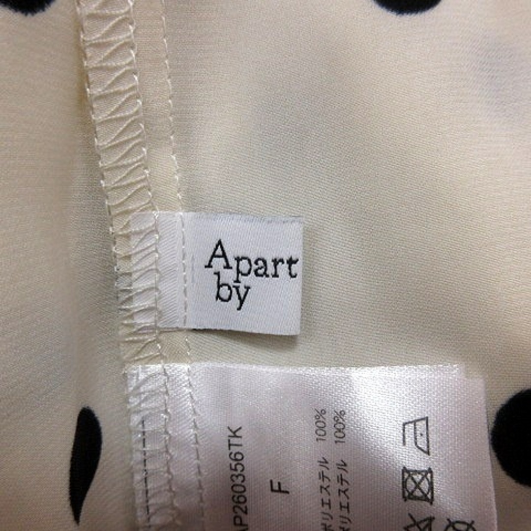 apart by lowrys(アパートバイローリーズ)のアパートバイローリーズ シャツ ブラウス 半袖 ドット ボウタイ F  レディースのトップス(シャツ/ブラウス(半袖/袖なし))の商品写真