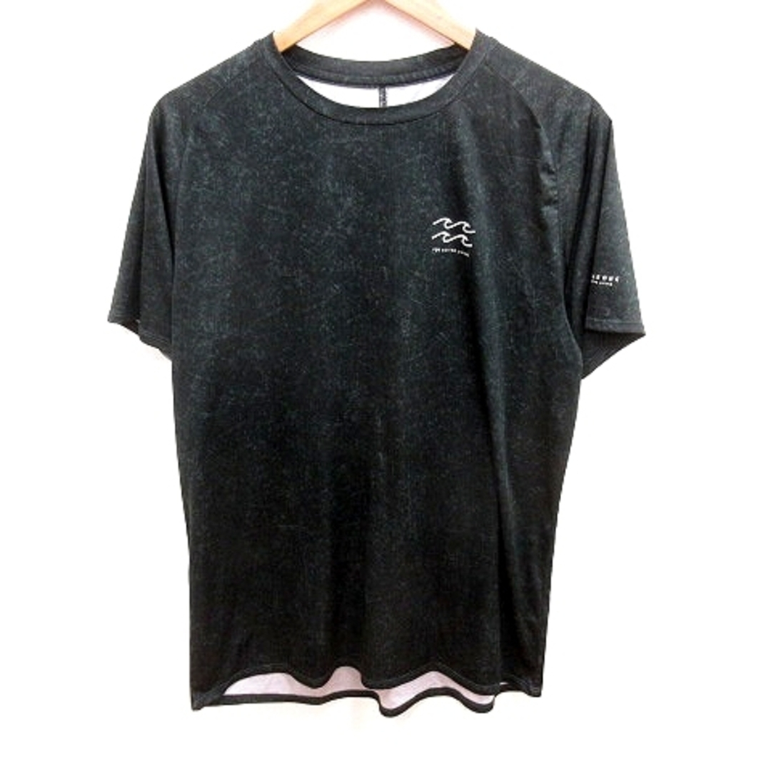 billabong(ビラボン)のビラボン BILLABONG カットソー Uネック 半袖 総柄 L 黒  メンズのトップス(Tシャツ/カットソー(半袖/袖なし))の商品写真