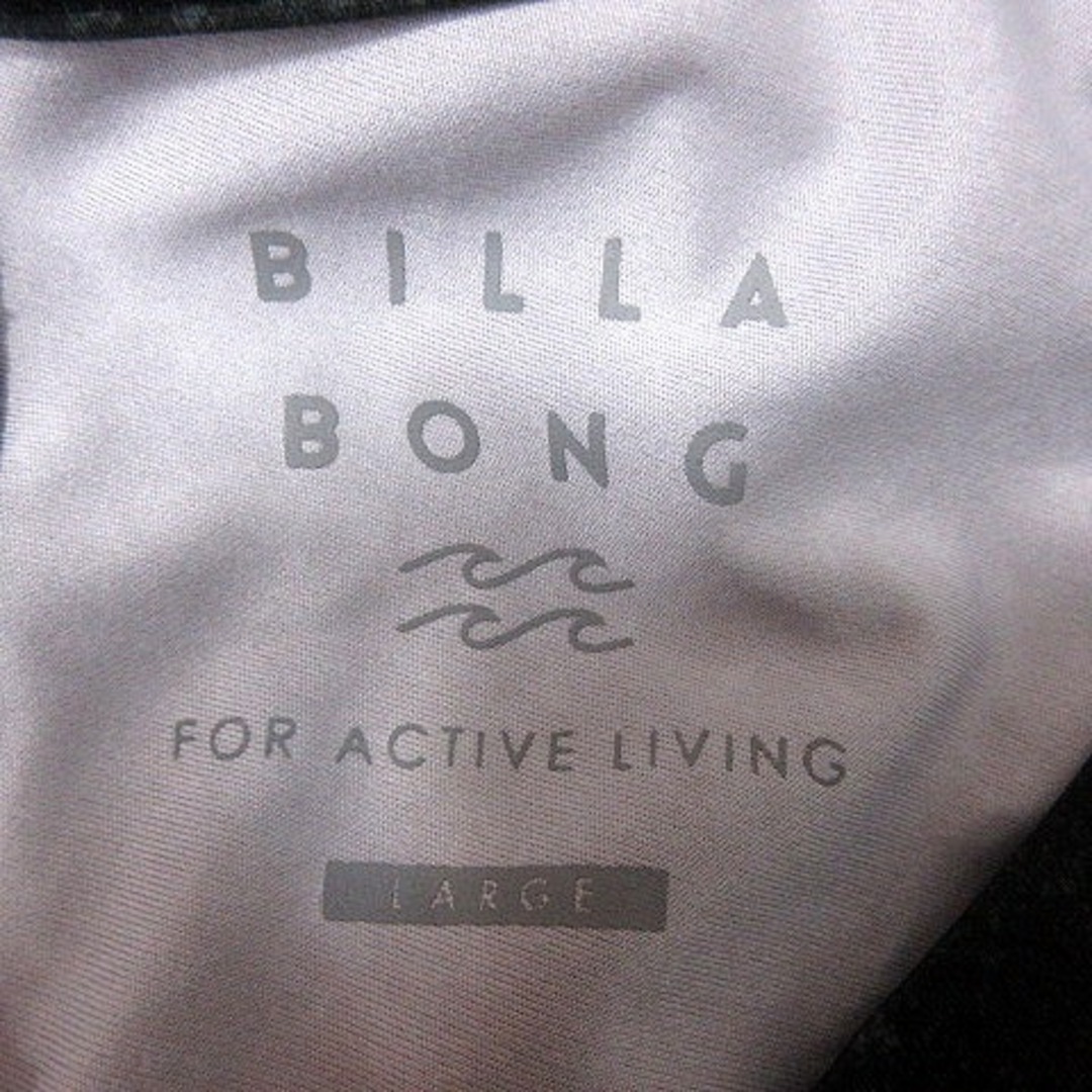 billabong(ビラボン)のビラボン BILLABONG カットソー Uネック 半袖 総柄 L 黒  メンズのトップス(Tシャツ/カットソー(半袖/袖なし))の商品写真