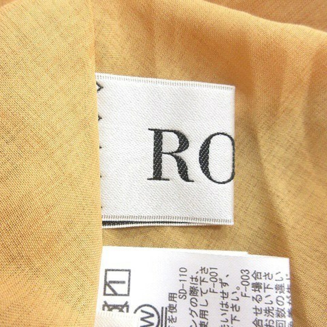 ROPE’(ロペ)のロペ フレアスカート マキシ ロング ラップ風 麻 38 イエローベージュ レディースのスカート(ロングスカート)の商品写真