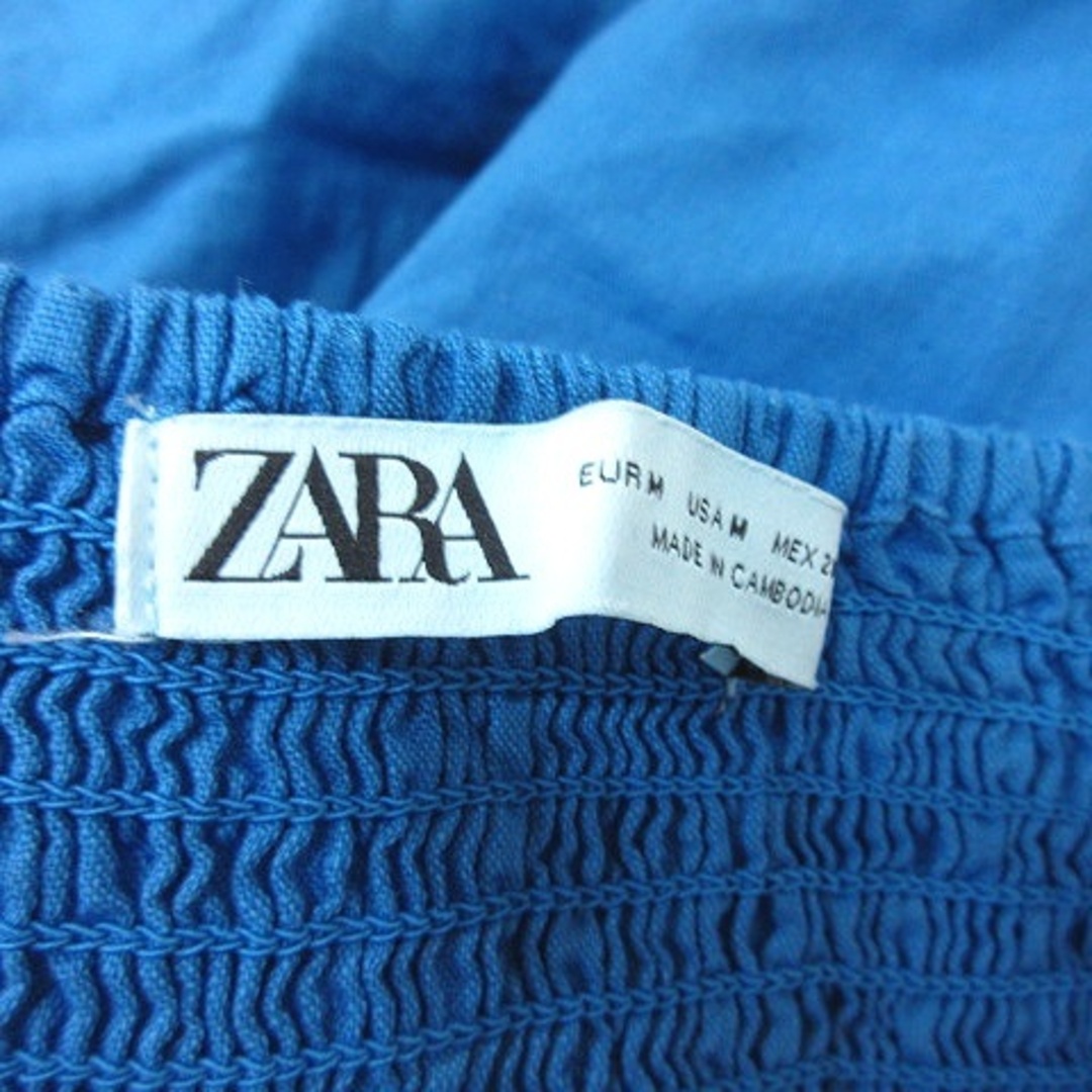 ZARA(ザラ)のザラ キャミワンピース ロング 麻 リネン 青 ブルー /YI レディースのワンピース(ロングワンピース/マキシワンピース)の商品写真