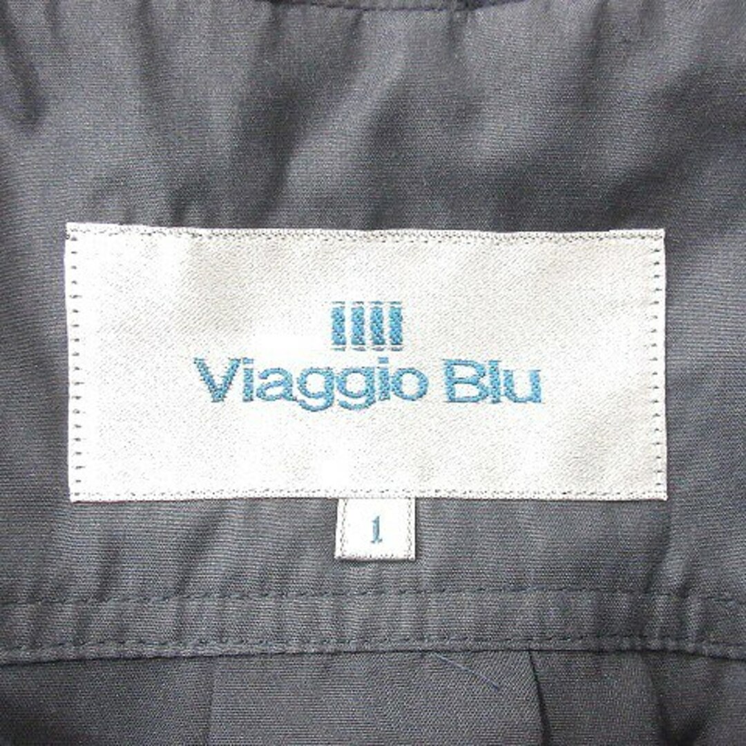 VIAGGIO BLU(ビアッジョブルー)のビアッジョブルー Viaggio Blu ジャケット ブルゾン フリル 1 紺 レディースのジャケット/アウター(ブルゾン)の商品写真