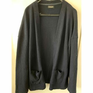 ZARA - ザラ　ZARA  カーディガン　ネイビー　XL ボタンなし