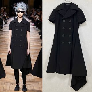 ヨウジヤマモト(Yohji Yamamoto)のヨウジヤマモト PE/TAFFETA PICKED TUCK TRENCH C(トレンチコート)