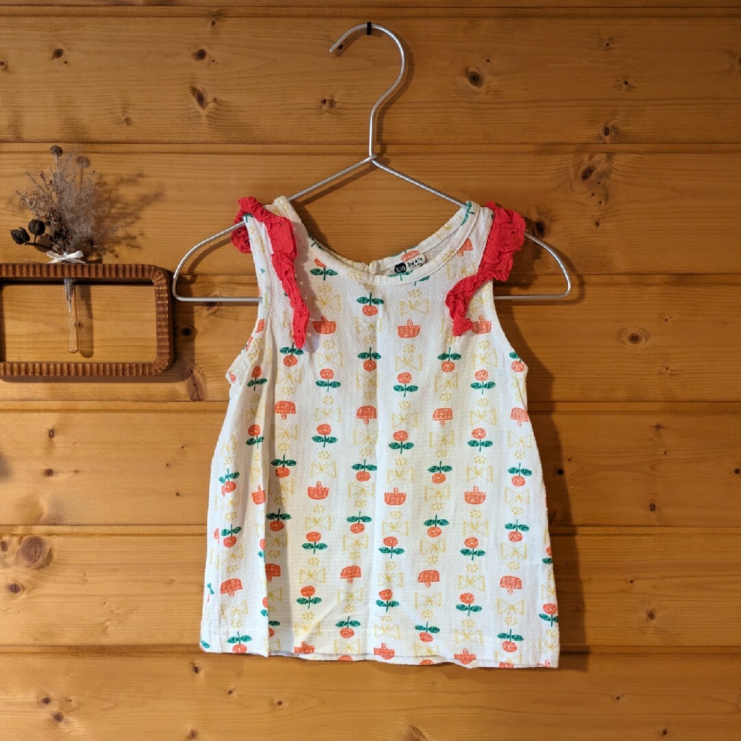 Petit jam(プチジャム)のPetit jamプチジャム　フリルトップス キッズ/ベビー/マタニティのキッズ服女の子用(90cm~)(Tシャツ/カットソー)の商品写真