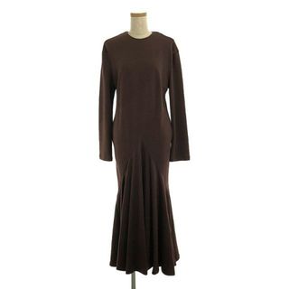 アキラナカ(AKIRANAKA)の【美品】  AKIRANAKA / アキラナカ | 2023AW | Suvi gusset jersey dress / マーメード ジャージードレス ワンピース | 2 | brown | レディース(ロングワンピース/マキシワンピース)