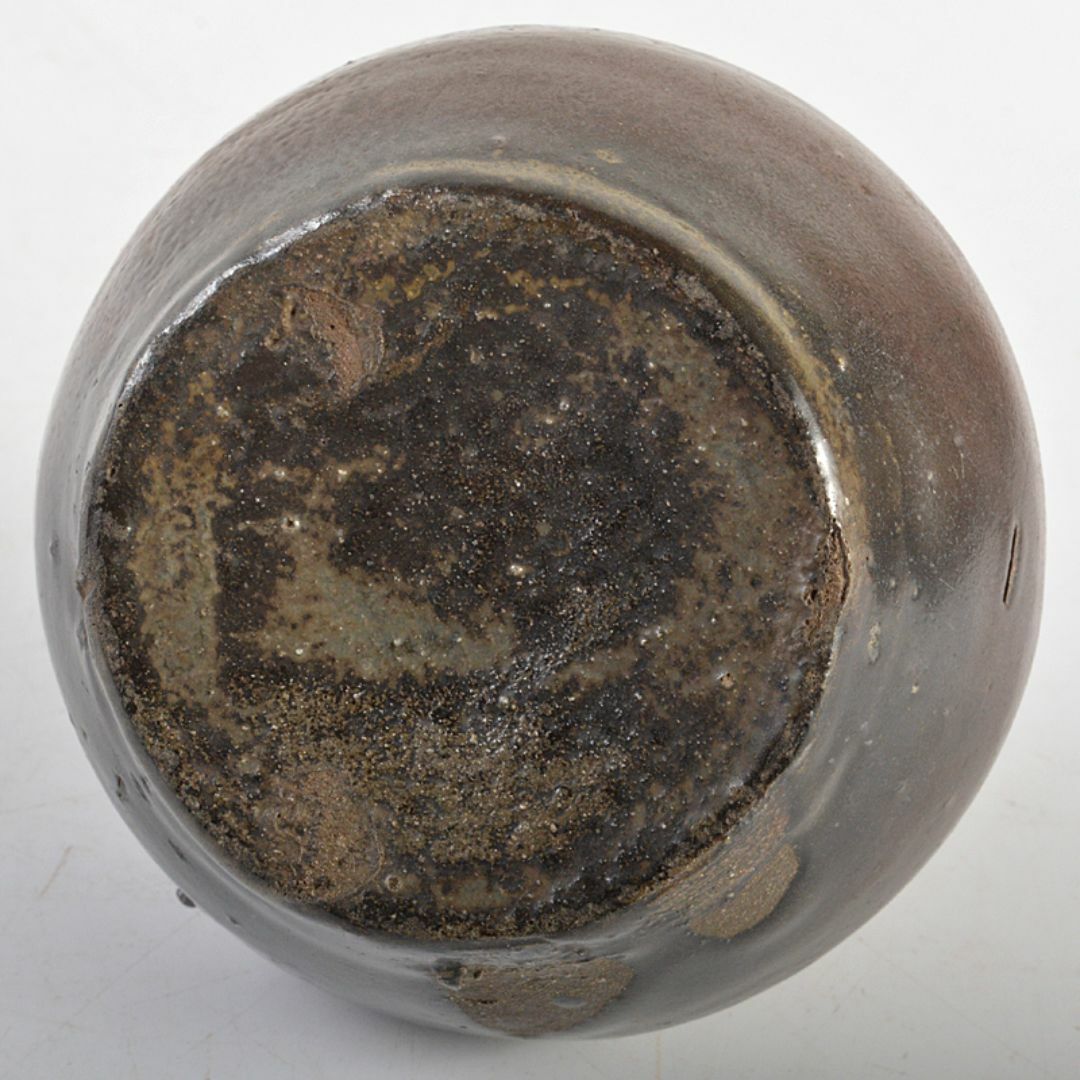 中国 黒釉 小壷 時代箱付 V R7003 中国 黒釉 小壷 時代箱付 V R7003