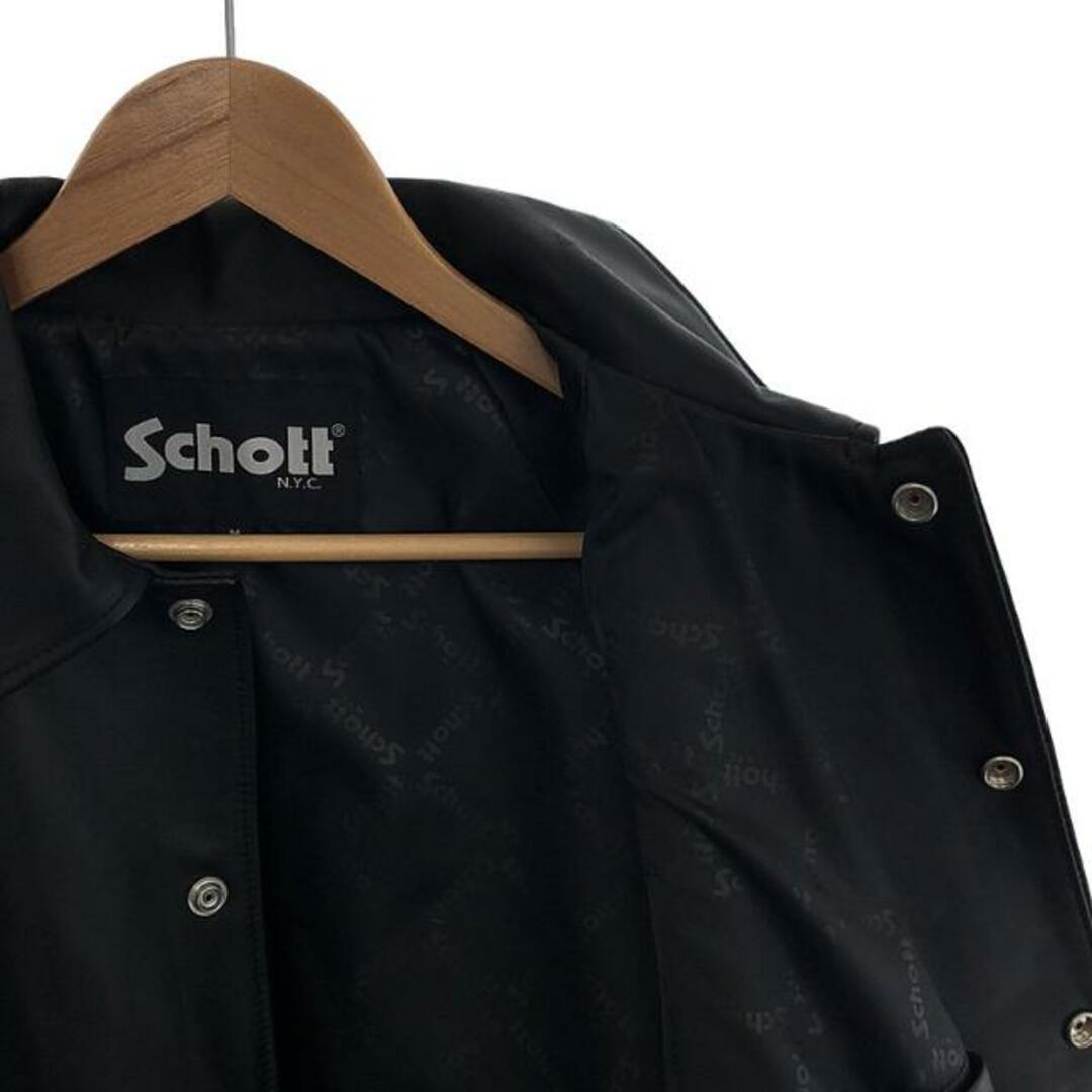 schott(ショット)の【美品】  SCHOTT / ショット | SHEEP COACH JKT / 3121026 羊革 ラムレザー シープ コーチジャケット | M | ブラック | メンズ メンズのジャケット/アウター(その他)の商品写真