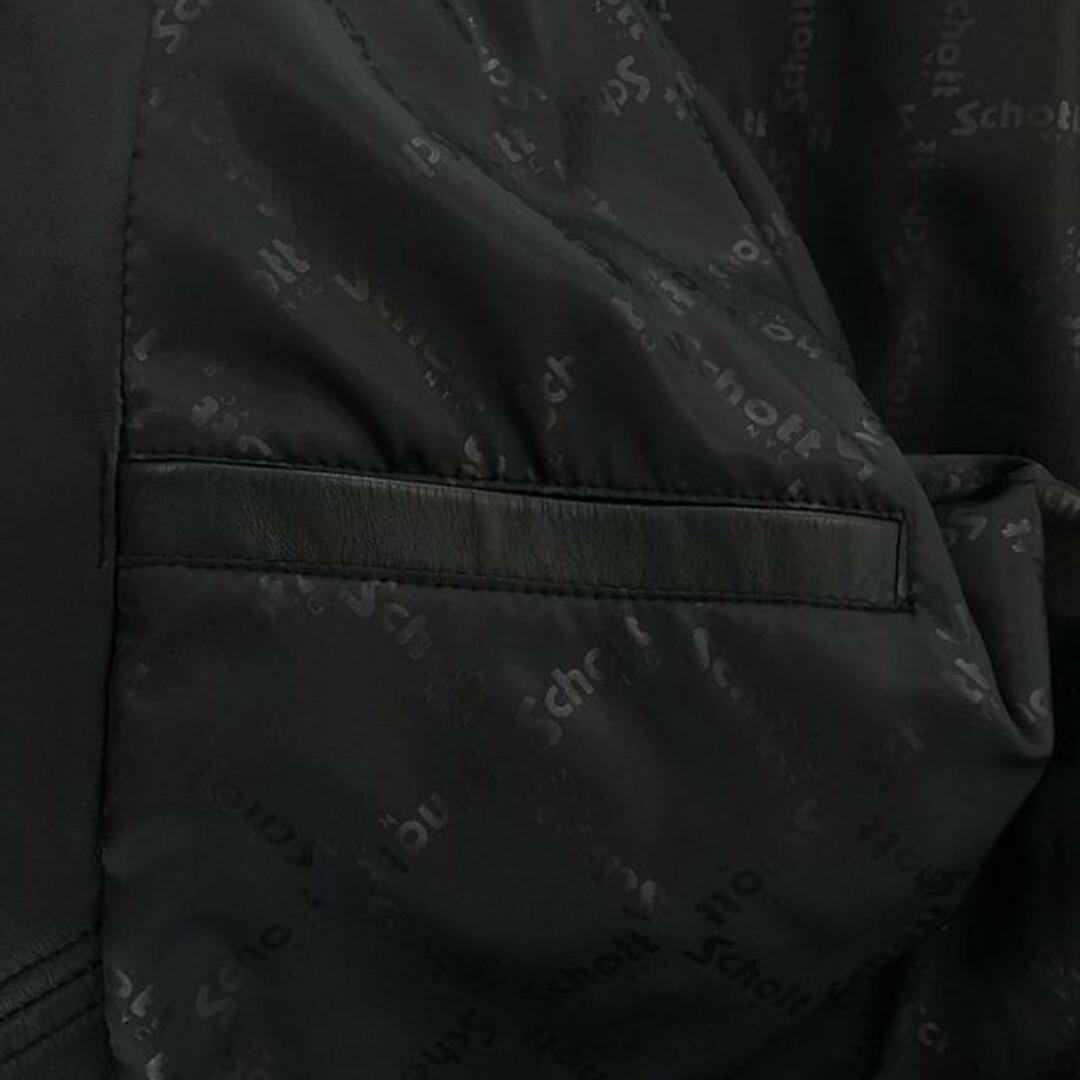 schott(ショット)の【美品】  SCHOTT / ショット | SHEEP COACH JKT / 3121026 羊革 ラムレザー シープ コーチジャケット | M | ブラック | メンズ メンズのジャケット/アウター(その他)の商品写真