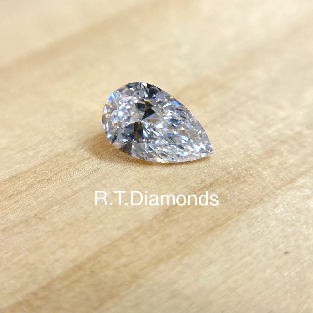 Dカラー IF ペアシェイプ！DIAMOND！0.30ct/RT0960/GIA レディースのアクセサリー(その他)の商品写真