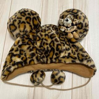 Disney - ディズニー　ファンキャップ　ヒョウ柄　美品