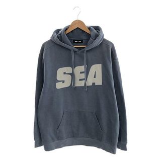 ウィンダンシー(WIND AND SEA)のWIND AND SEA / ウィンダンシ― | 両面プリント スウェット プルオーバー フーディ | L | ブルー | メンズ(スウェット)