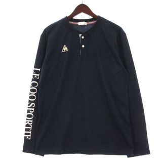 le coq sportif - ルコックスポルティフ ポロシャツ 長袖 プリント ネイビー O ■ECS