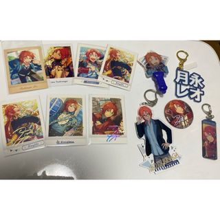 あんスタ 月永レオ Knights 缶バッジ キーホルダー ペンライト 箔押し(キャラクターグッズ)