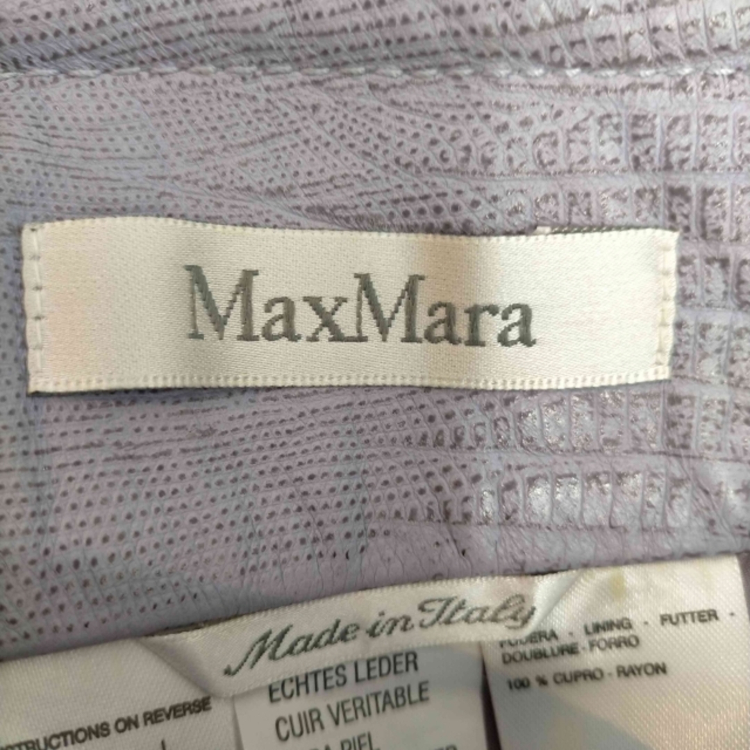 Max Mara(マックスマーラ)のMAX MARA(マックスマーラ) 白タグ パイソン型押し レザータイトスカート レディースのスカート(その他)の商品写真