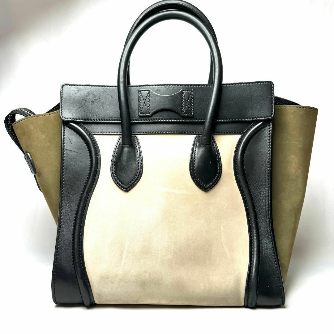 celine(セリーヌ)のセリーヌ レザー ラゲージ ミニショッパー ハンドバッグ レディース ブラック レディースのバッグ(ハンドバッグ)の商品写真