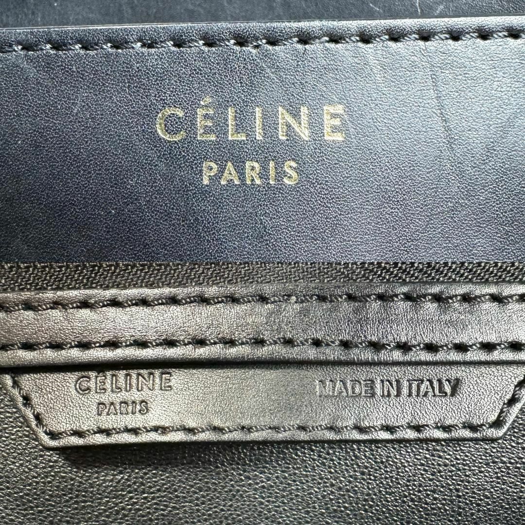 celine(セリーヌ)のセリーヌ レザー ラゲージ ミニショッパー ハンドバッグ レディース ブラック レディースのバッグ(ハンドバッグ)の商品写真