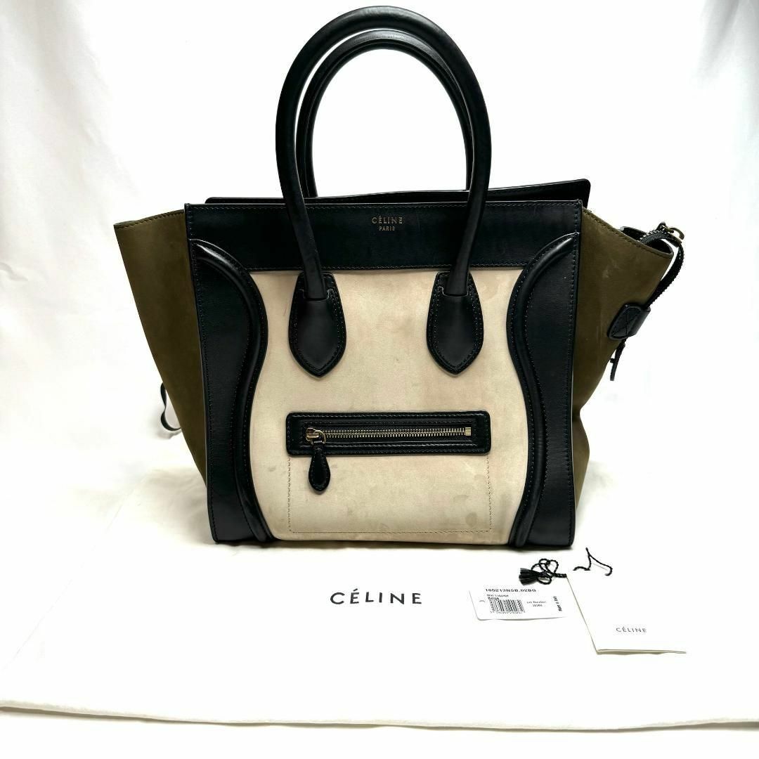 celine(セリーヌ)のセリーヌ レザー ラゲージ ミニショッパー ハンドバッグ レディース ブラック レディースのバッグ(ハンドバッグ)の商品写真