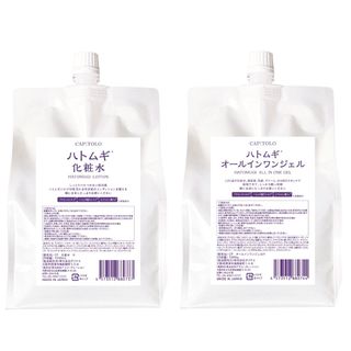 2点】ハトムギ化粧水1000ｍL＆オールインワンジェル1000g（737・744(化粧水/ローション)