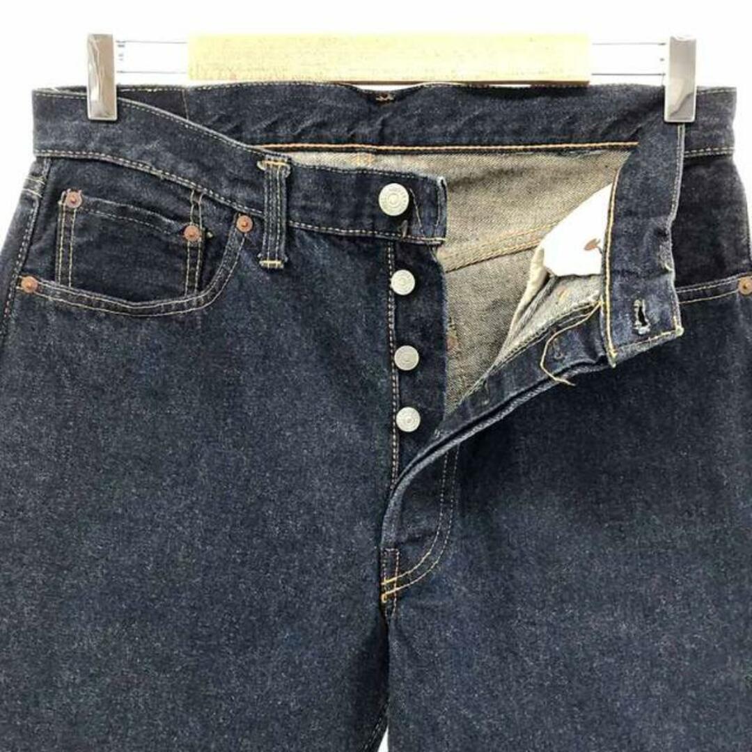 Levi's(リーバイス)のLevi's / リーバイス | 60s ヴィンテージ 501XX 足長R 均等V ギャラ無し 紙パッチ 隠しリベット セルビッチ デニムパンツ 濃紺 | インディゴ | メンズ メンズのパンツ(その他)の商品写真