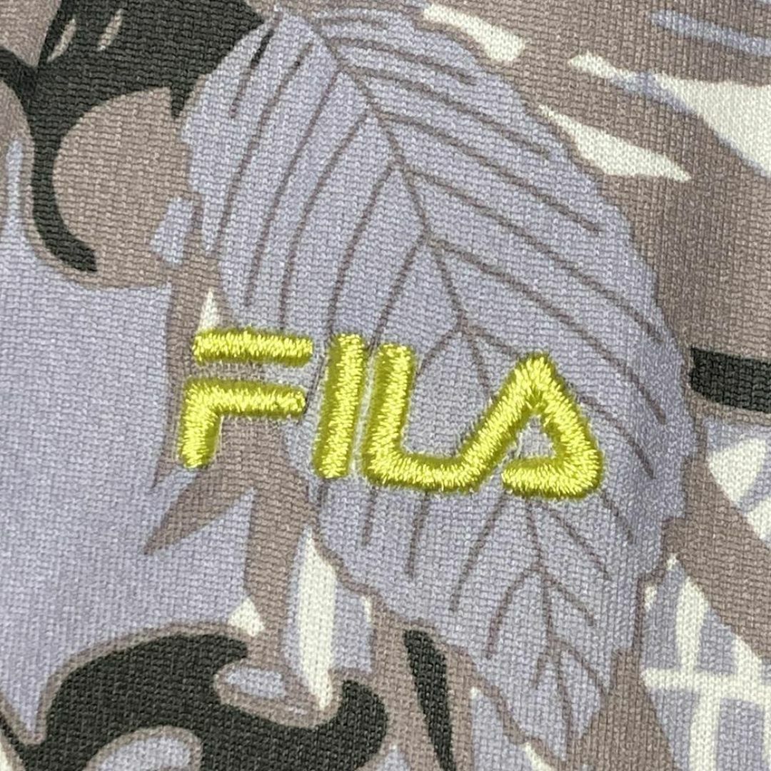 FILA(フィラ)の【人気ウェア】FILA ラッシュガード パーカー ゴルフ 花柄 総柄 ロゴ 刺繍 スポーツ/アウトドアのゴルフ(ウエア)の商品写真