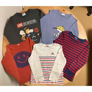 ポロラルフローレン(POLO RALPH LAUREN)のキッズ　長袖Tシャツ　110cm　5点まとめ売り　男女兼用　ロンティー　ロンT(Tシャツ/カットソー)