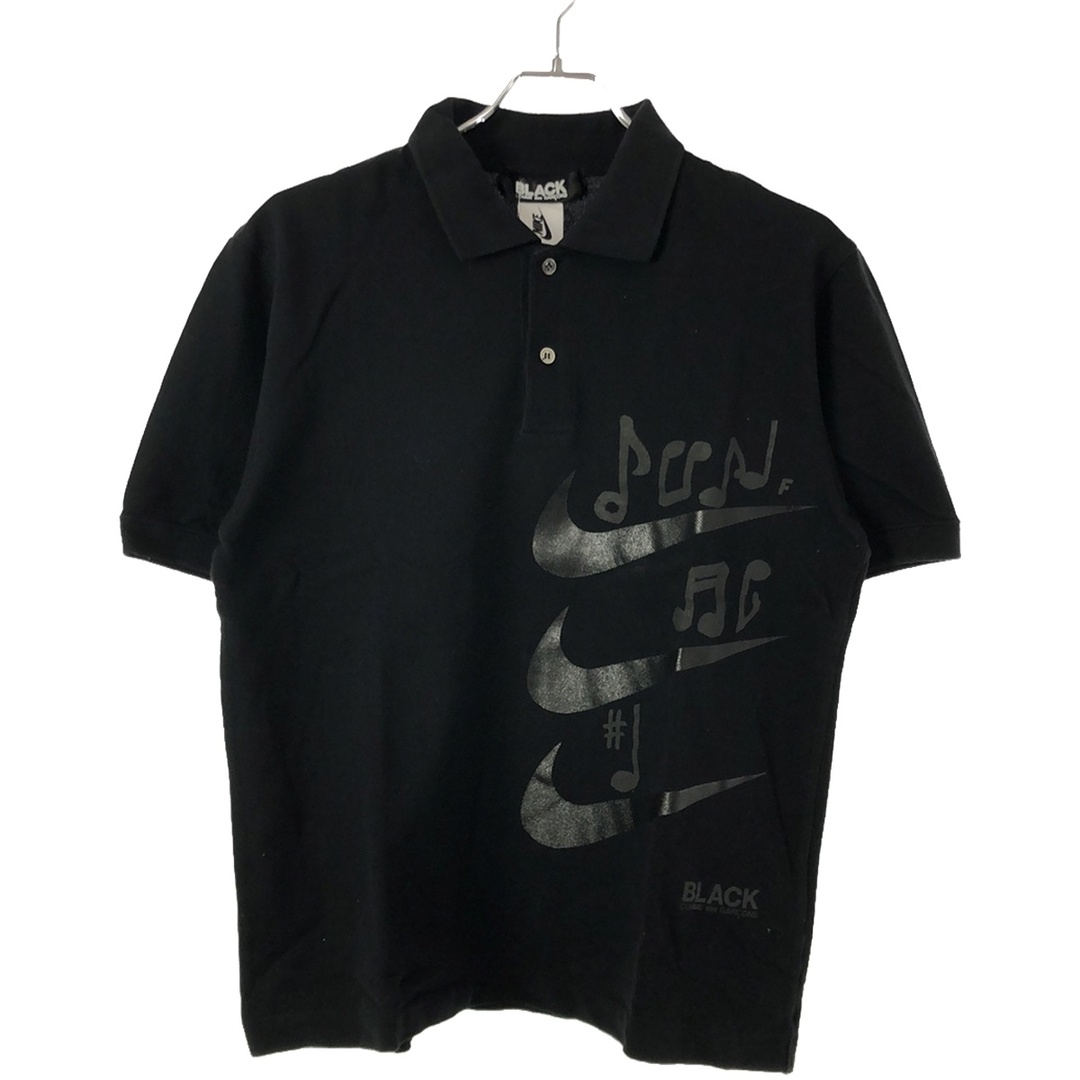 BLACK COMME des GARCONS(ブラックコムデギャルソン)のNIKE BLACK COMME des GARCONS ナイキ ブラックコムデギャルソン ポロシャツ ブラック L 1S-T102 メンズのトップス(ポロシャツ)の商品写真