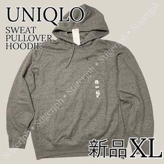 ユニクロ(UNIQLO)のユニクロ　スウェットプルパーカ　グレー　XLサイズ(パーカー)