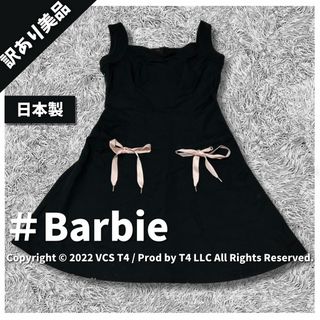 Barbie - 【訳あり美品】バービー ミニワンピース S ブラック ✓3158