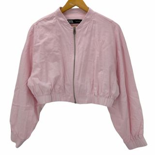 ザラ(ZARA)のZARA(ザラ) CROPPED LINEN BLEND BOMBER アウター(その他)