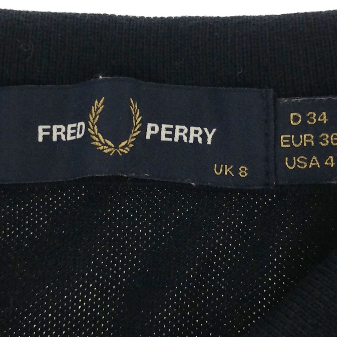 FRED PERRY(フレッドペリー)のFRED PERRY フレッドペリー The Fred Perry Shirt ポロシャツ ネイビー UK8 レディースのトップス(ポロシャツ)の商品写真