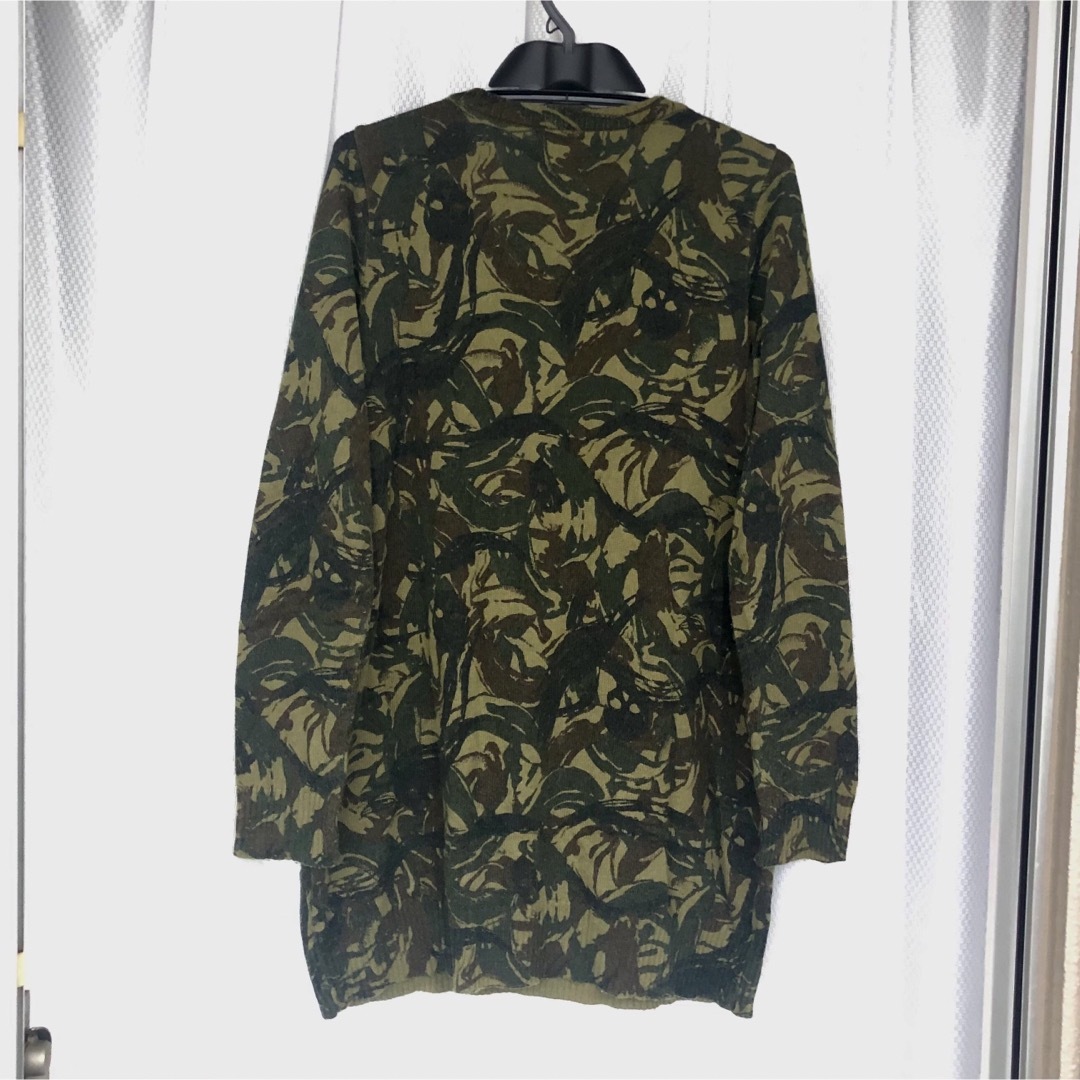 HYSTERIC GLAMOUR(ヒステリックグラマー)のスカル カモフラ総柄★Vネック ニットセーター ヒステリックグラマー CAMO レディースのトップス(ニット/セーター)の商品写真