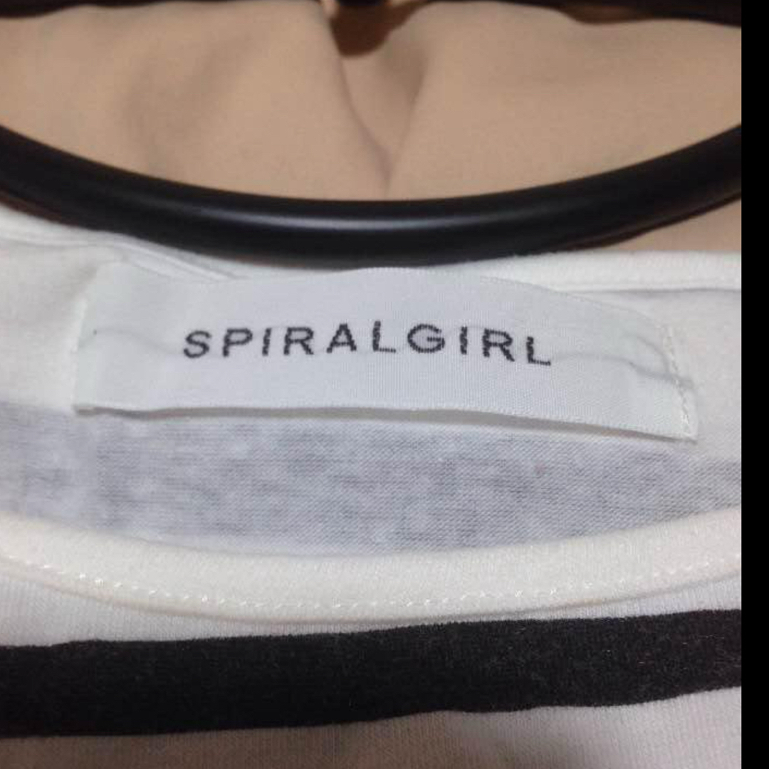 SPIRAL GIRL(スパイラルガール)のスパイラルガール ボーダーワンピース レディースのワンピース(ミニワンピース)の商品写真