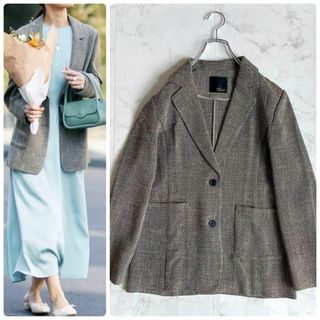 アーバンリサーチロッソ(URBAN RESEARCH ROSSO)の美品＊アーバンリサーチロッソ スラブツイードジャケット 定価2.6万円 フリー(テーラードジャケット)