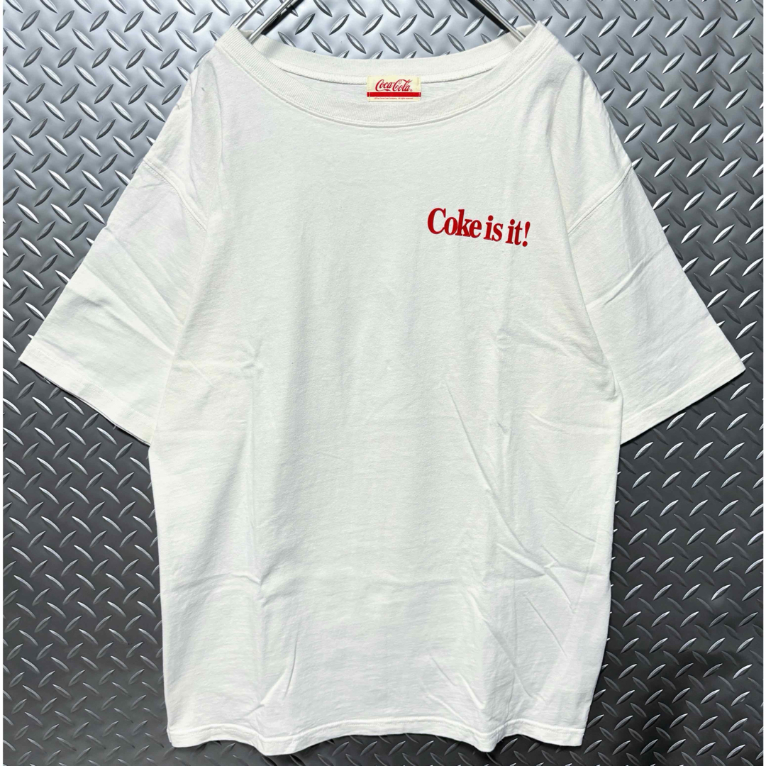 moussy(マウジー)のMOUSSY×COCA-COLA コカコーラ コラボ ビッグプリントTシャツ F メンズのトップス(Tシャツ/カットソー(半袖/袖なし))の商品写真