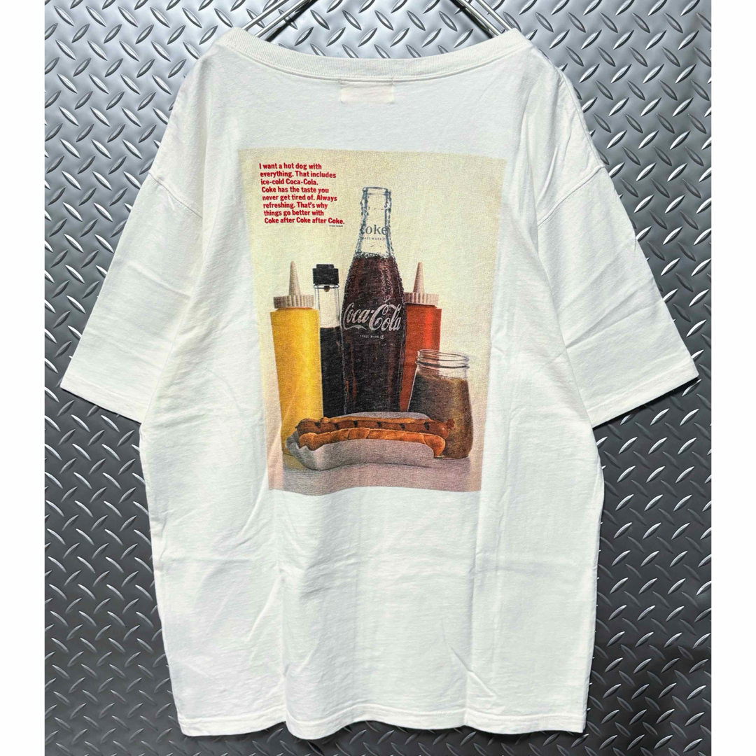 moussy(マウジー)のMOUSSY×COCA-COLA コカコーラ コラボ ビッグプリントTシャツ F メンズのトップス(Tシャツ/カットソー(半袖/袖なし))の商品写真